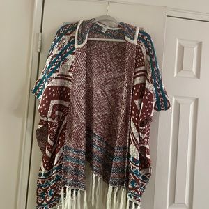 Poncho looking sweater